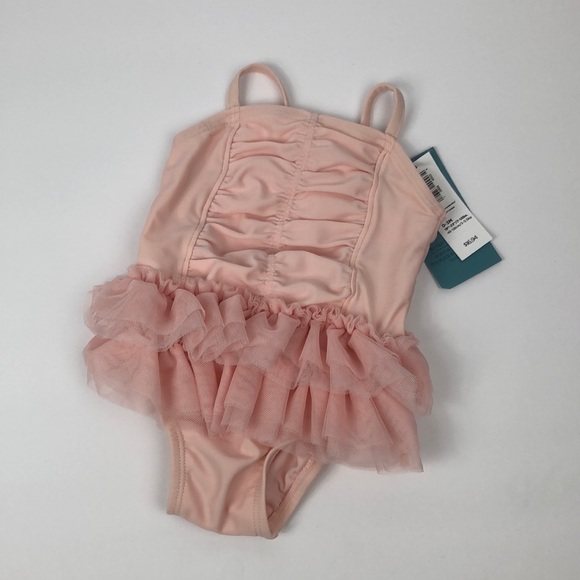 Baby one pink tutu & 2 piece floral bathing suit - Picture 4 of 6